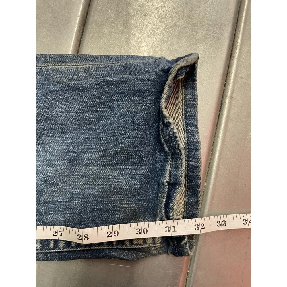 Levis 514 Slim Straight Jeans‎ Mens 31x32 Blue Medium Wash Denim Faded